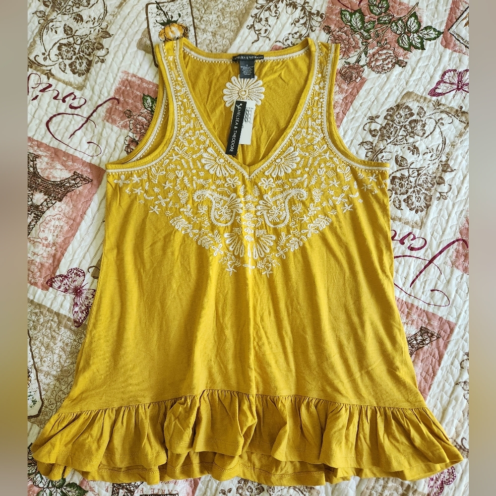 CHELSEA &‎ THEODORE Womens Blouse Sleeveless, Size S